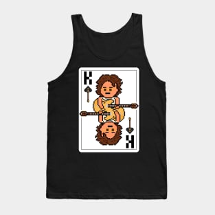 Pixelrockstars King of Spades Playing Card Tank Top